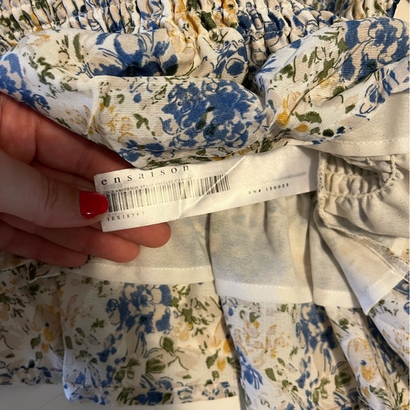 En Saison Floral Chiffon Top - S - Picture 5 of 6